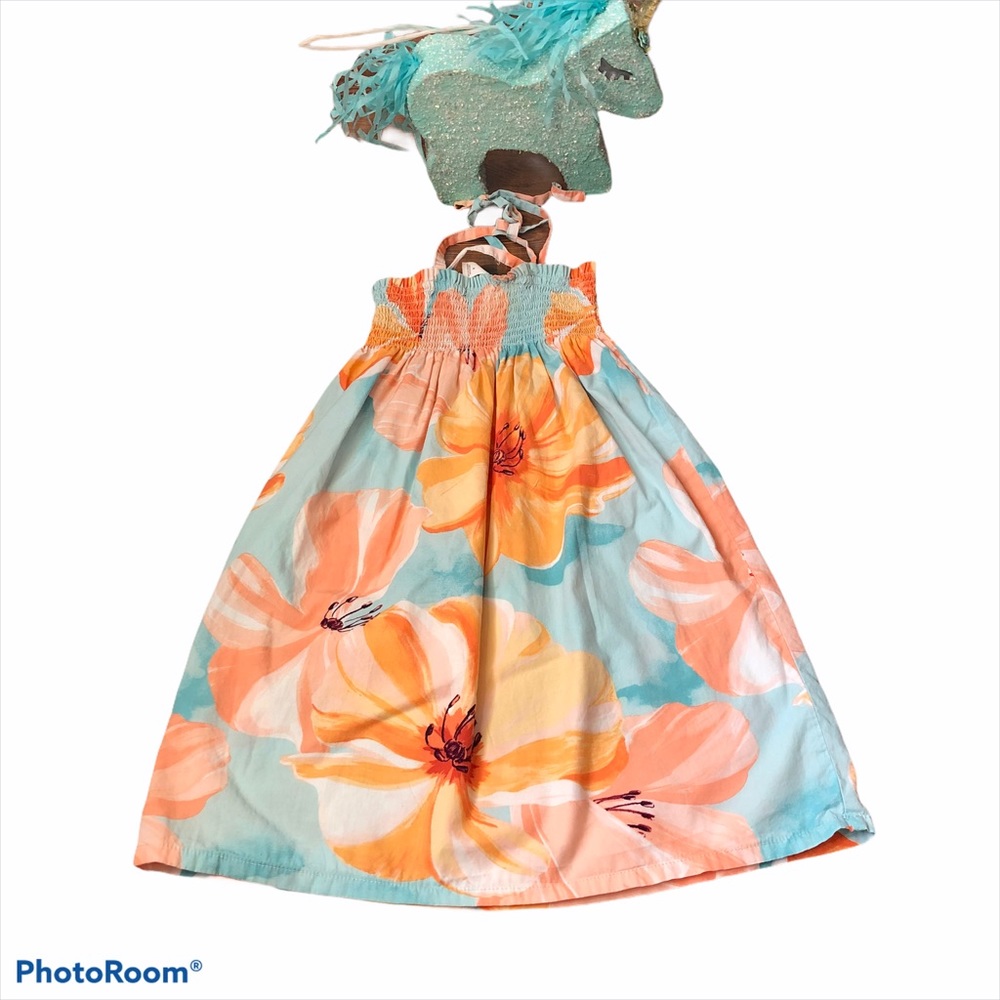 Tea Collection Dress Tie Shoulder Dress Size 4T